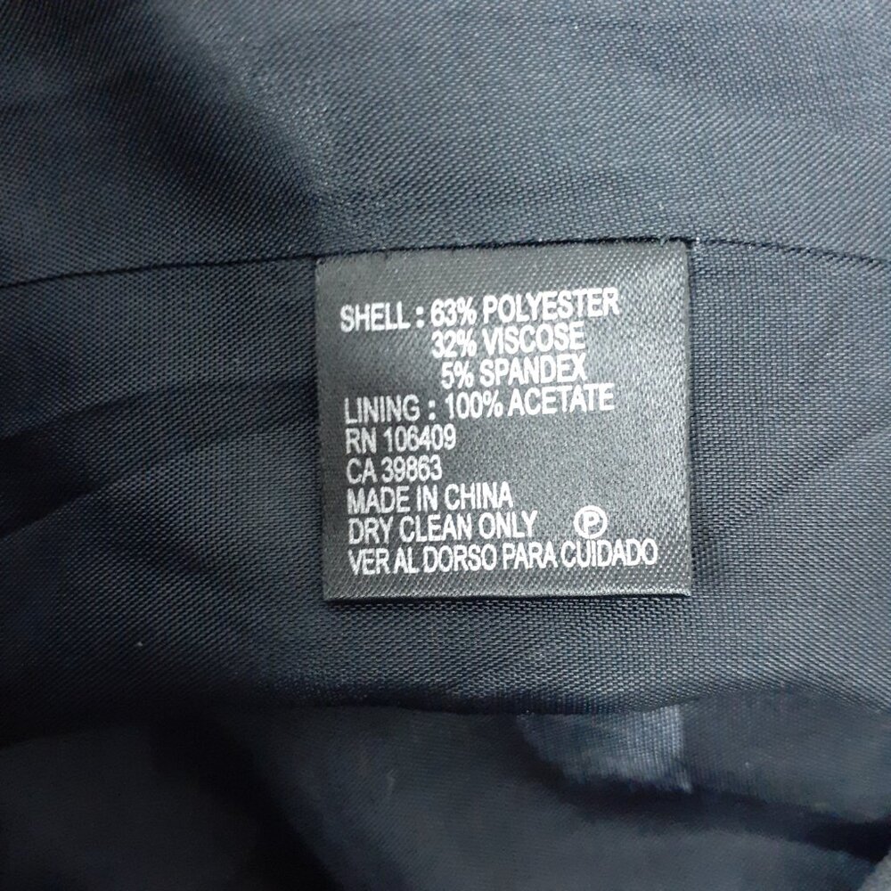 Antonio Melani Womens Blazer Size 4 Black Pinstripe Suit Jacket 789 - Picture 5 of 5
